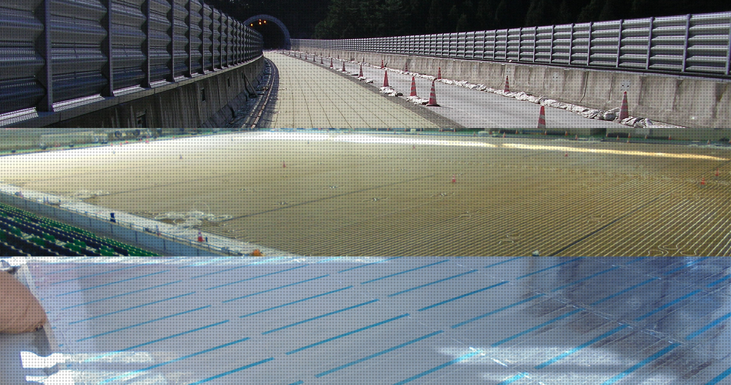 床暖房・融雪工事などの施工例写真